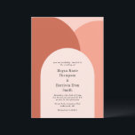 Blush Simply Arches Wedding Invitation Kaart<br><div class="desc">Ik creëerde een trouwsuite geïnspireerd door boogjes in woestijnkleuren. Volledig collectie https://www.zazzle.com/collections/pampass-119716034382084568</div>