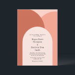 Blush Simply Arches Wedding Invitation Kaart<br><div class="desc">Ik creëerde een trouwsuite geïnspireerd door boogjes in woestijnkleuren. Volledig collectie https://www.zazzle.com/collections/pampass-119716034382084568</div>