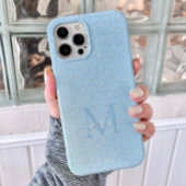 Blush Sky Blue Diamond Glitter Ombre Custom Chic Case-Mate iPhone Case
