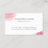 Blush Smudges - Kalligrafie Loyalty Punch Kaart (Achterkant)