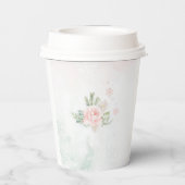 Blush sneeuwvlokken Baby de koude buitenkant Papieren Bekers (Achterkant)