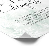 Blush sneeuwvlokken Late nachtduikers Poster (Hoek)