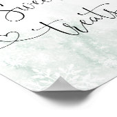 Blush sneeuwvlokken zoete behandelingen poster (Hoek)