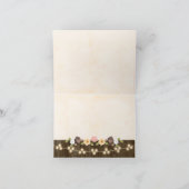 Blush snoer lichten herfst roestig dank je bedankkaart (Binnen)