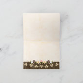 Blush snoer van lichten herfst roestig dank je wel bedankkaart (Binnen)