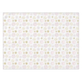 Blush Snowflake Winter Baby shower Tafelkleed (Voorkant (Horizontaal))