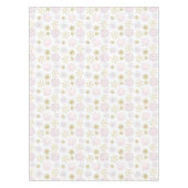 Blush Snowflake Winter Baby shower Tafelkleed (Voorkant)