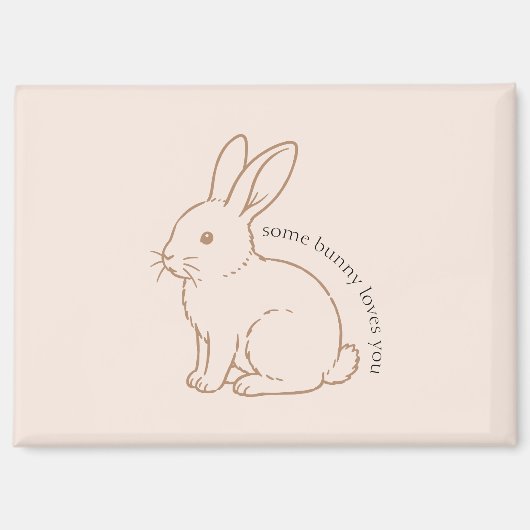 Blush Some Bunny Loves You Schets Magneet (Voorkant)