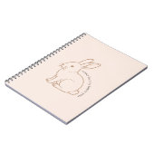Blush Some Bunny Loves You Schets Notitieboek (Linkerzijde)