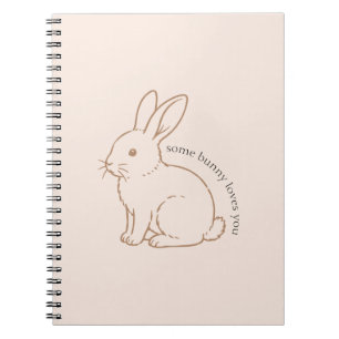 Blush Some Bunny Loves You Schets Notitieboek