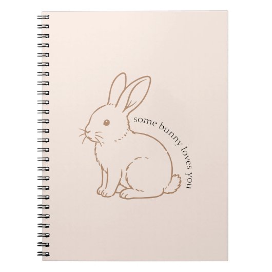 Blush Some Bunny Loves You Schets Notitieboek (Voorkant)