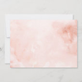 Blush Sparkle Jurk Brunch & Bubbly Bruidsfeest Kaart (Achterkant)