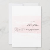 Blush Splash Elegant Bridal Shower Invitation Kaart (Achterkant)