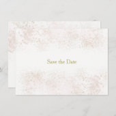Blush Spoel de datum opslaan Save The Date (Voorkant / Achterkant)