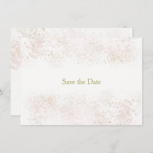 Blush Spoel de datum opslaan Save The Date (Voorkant / Achterkant)