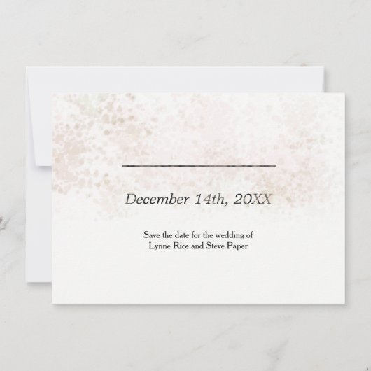 Blush Spoel de datum opslaan Save The Date (Achterkant)