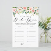 Blush Spring Bloemen Bruid en bruidegom Fotospel (Staand voorkant)