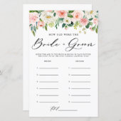 Blush Spring Bloemen Bruid en bruidegom Fotospel (Voorkant / Achterkant)