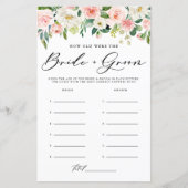 Blush Spring Bloemen Bruid en bruidegom Fotospel (Voorkant)