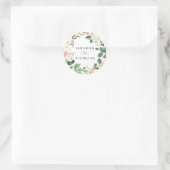 Blush Spring Bloemstuk | Trouwen Ronde Sticker (Tas)