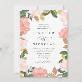 Blush Spring Floral | Bruiloft Kaart