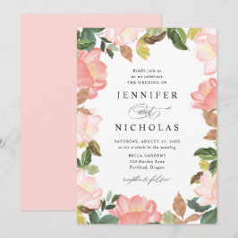 Blush Spring Floral | Bruiloft Kaart