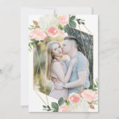 Blush Spring Floral | Foto slaat de Kaart Datum op (Voorkant)