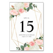 Blush Spring Floral | Gepersonaliseerde bruiloft Kaart (Achterkant)