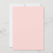 Blush Spring Floral Lijst bruiloft Kaart (Achterkant)