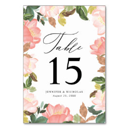 Blush Spring Floral | Persoonlijke Trouwdag Kaart