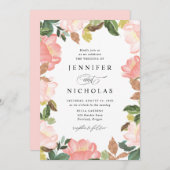 Blush Spring Floral | Weddenschap Kaart (Voorkant / Achterkant)
