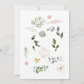 Blush Springing op het Scene-Baby shower Kaart (Achterkant)