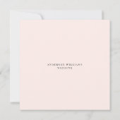 Blush Square Wedding Sla de datum op Save The Date (Achterkant)