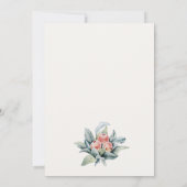 Blush Stapelde bekertjes Vrijgezellenfeest Tea Par Bedankkaart (Achterkant)