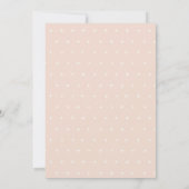 Blush Stapelde boeken Floral Couples Shower Invite Bedankkaart (Achterkant)