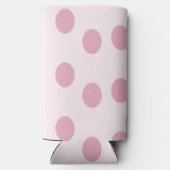 Blush stippen op roze seltzer blikjeskoeler (Achterkant)