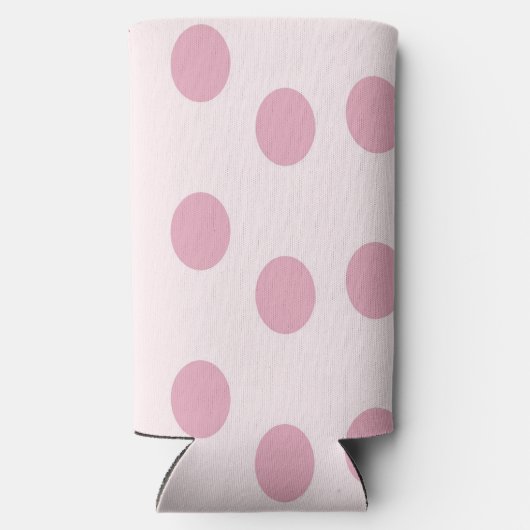 Blush stippen op roze seltzer blikjeskoeler (Achterkant)