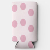 Blush stippen op roze seltzer blikjeskoeler (Voorkant)