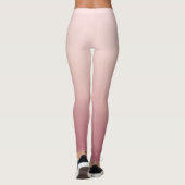 Blush Stof Roze Gradiënt Leggings (Achterkant)