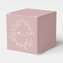 Blush Stof Roze Meisjesachtig Schrift Monogram Naa