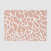Blush Stof Roze Witte Giraffe Boho Decoupage Tissuepapier (Voorkant)