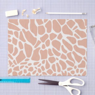 Blush Stof Roze Witte Giraffe Boho Decoupage Tissuepapier
