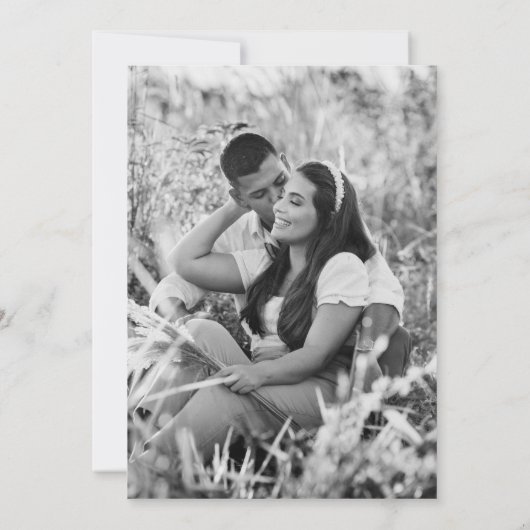 Blush stoffige roze hand getekende cirkel van blad kaart (Achterkant)