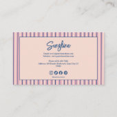 Blush Streep Boutique Monogram Visitekaartje (Achterkant)