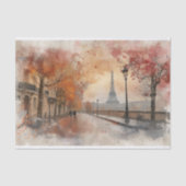 "Blush Street of Paris" Waterverf Decoupage Tissuepapier (Voorkant)