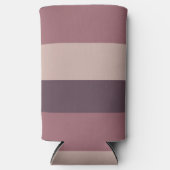 Blush strepen paletdruk seltzer blikjeskoeler (Voorkant)