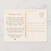 Blush String of Lights Rustieke Herfst Save the Da Aankondigingskaart (Achterkant)