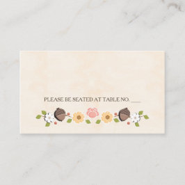 Blush String of Lights Rustieke Herfst Zitplaats Plaatskaartje