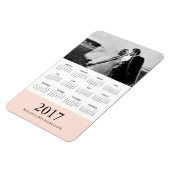 Blush Stripe | Elegante fotokalender 2017 Magneet (Linkerzijde)