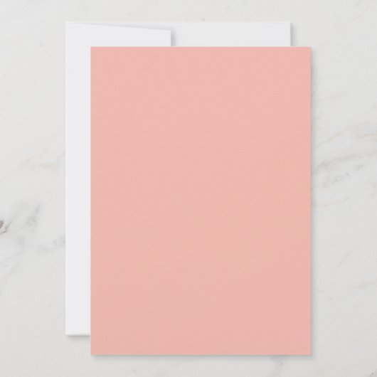 Blush Stripe en Bloom Easter Dinner Invitation Kaart (Achterkant)